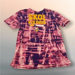 Minnesota Vikings Skol Purple Nike Tye Dyed Shirt - Sz Lg Unisex - tye dye tees